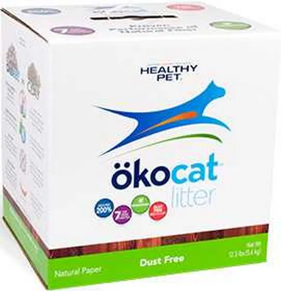 8.2 Lb Healthy Pet Oko Cat Dust Free Paper Litter - Treat